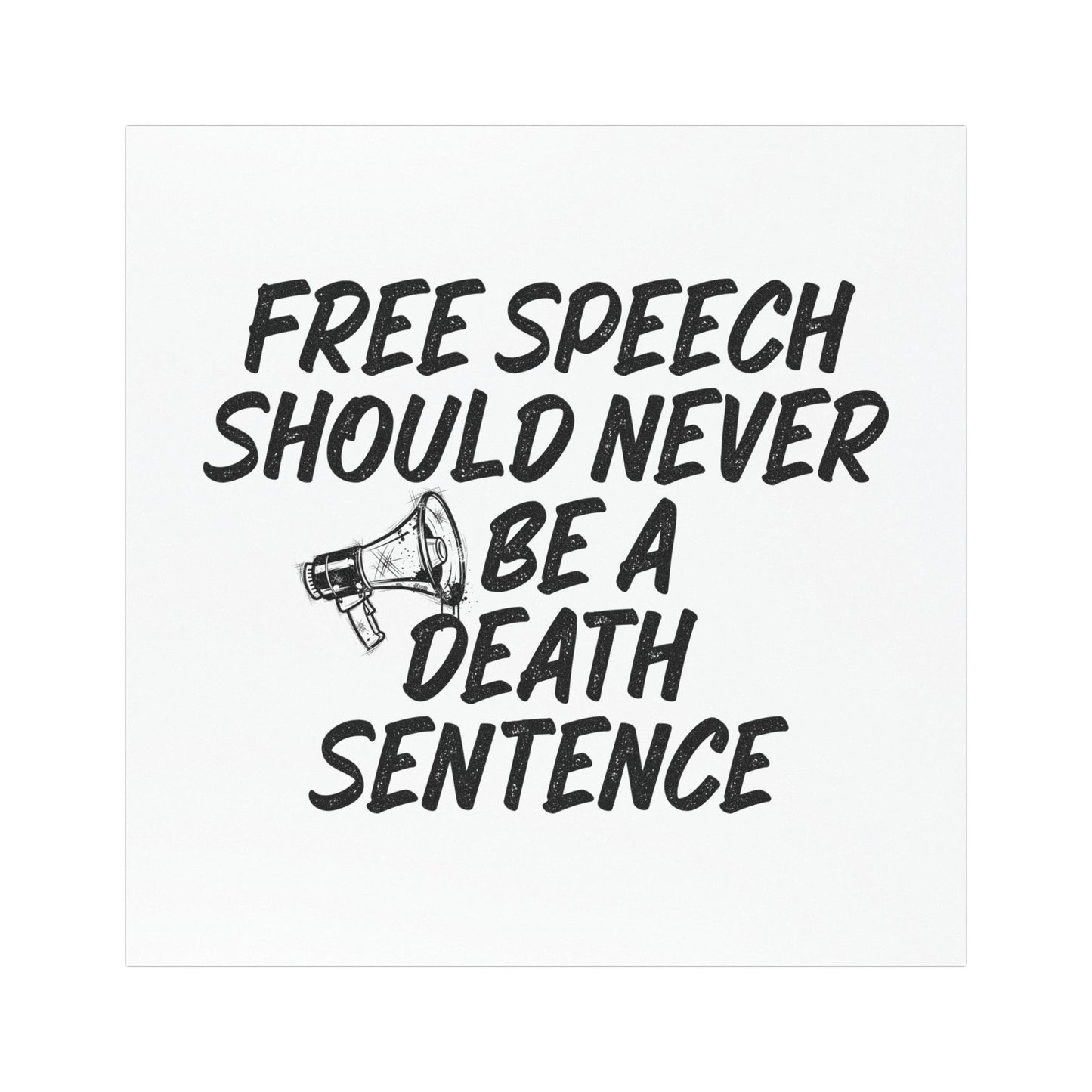 Bold Free Speech Car Magnet | Personalized Vehicle Decal, Protest Magnet