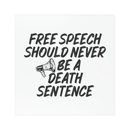 Bold Free Speech Car Magnet | Personalized Vehicle Decal, Protest Magnet