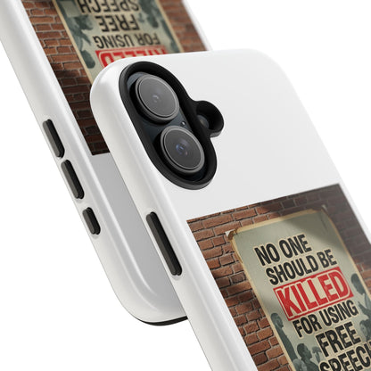 Bold Statement Phone Case: Free Speech Design, Tough Protection