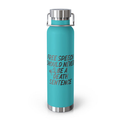 Free Speech Insulated Water Bottle, 22oz - Perfect for Activists