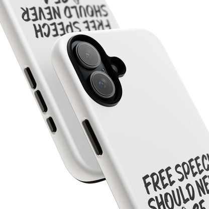 Bold Case for Free Speech Advocates, Phone Cover