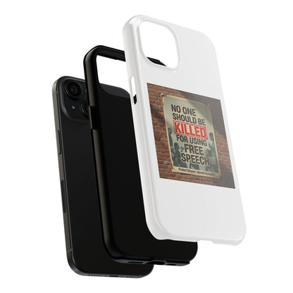 Bold Statement Phone Case: Free Speech Design, Tough Protection
