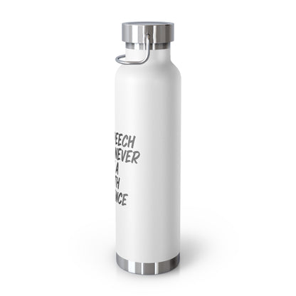 Free Speech Insulated Water Bottle, 22oz - Perfect for Activists