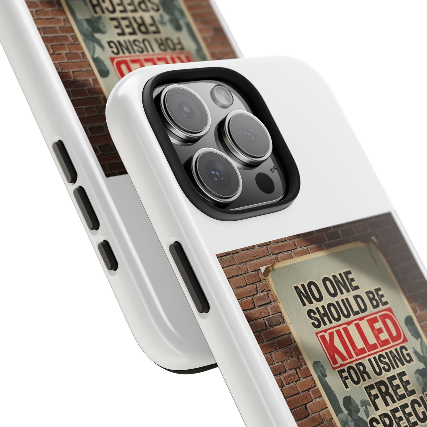 Bold Statement Phone Case: Free Speech Design, Tough Protection