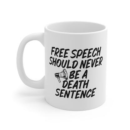Bold Statement Mug - Free Speech Coffee Cup