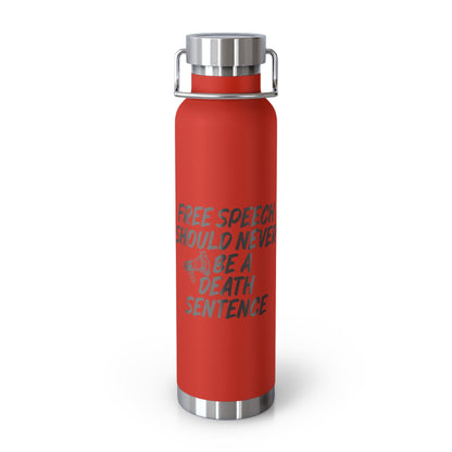 Free Speech Insulated Water Bottle, 22oz - Perfect for Activists