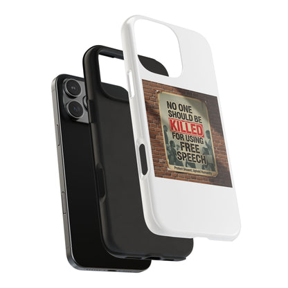 Bold Statement Phone Case: Free Speech Design, Tough Protection