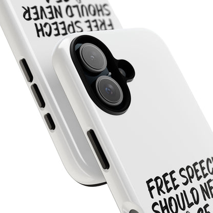 Bold Case for Free Speech Advocates, Phone Cover