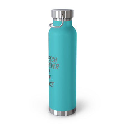 Free Speech Insulated Water Bottle, 22oz - Perfect for Activists