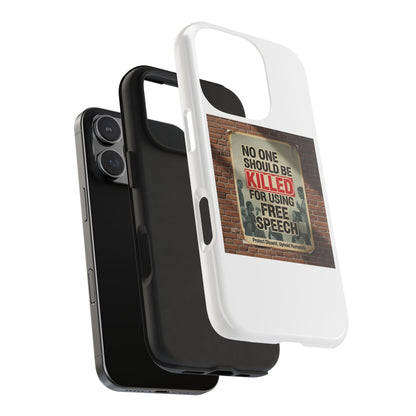 Bold Statement Phone Case: Free Speech Design, Tough Protection