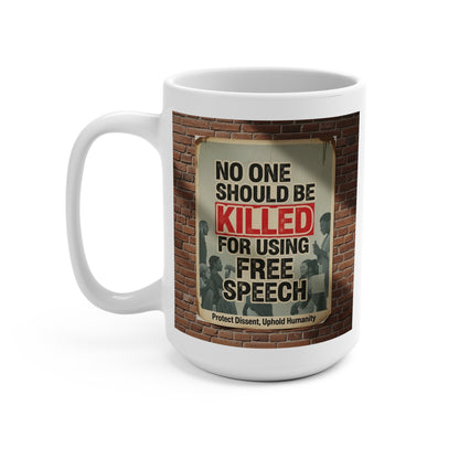 Free Speech Awareness Mug, Activism Drinkware