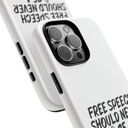 Bold Case for Free Speech Advocates, Phone Cover