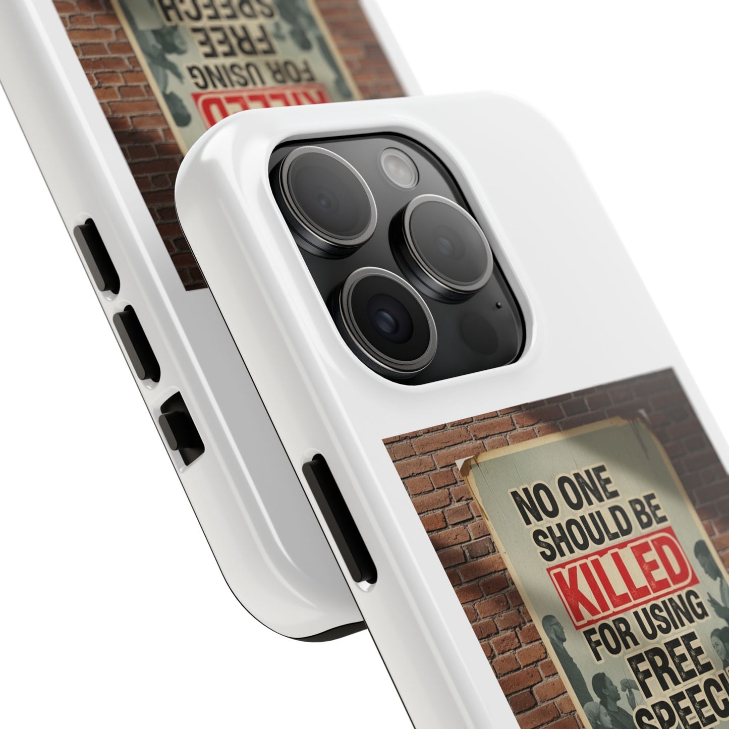 Bold Statement Phone Case: Free Speech Design, Tough Protection