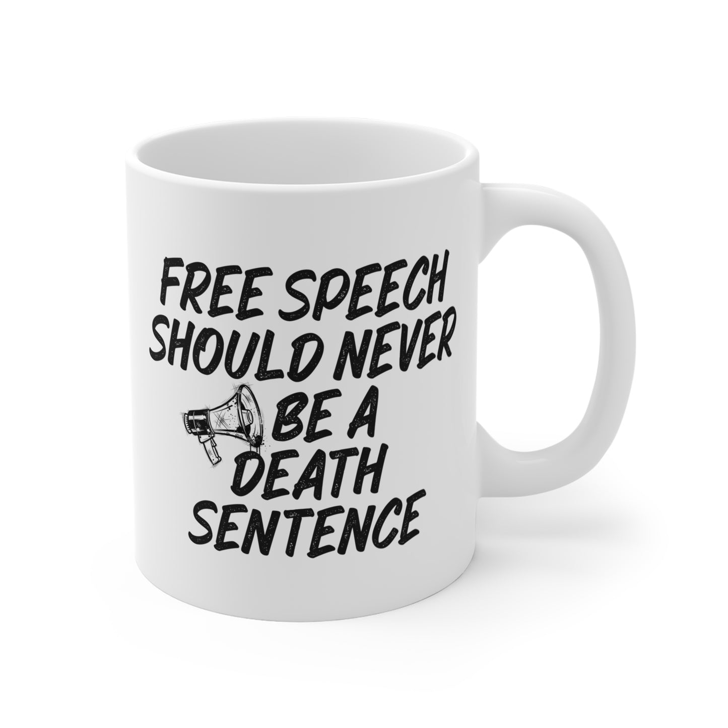 Bold Statement Mug - Free Speech Coffee Cup