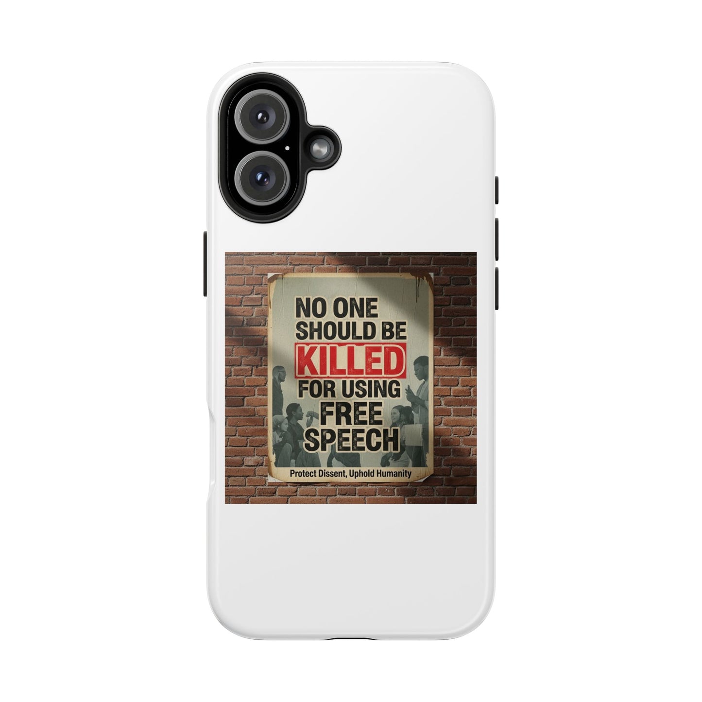 Bold Statement Phone Case: Free Speech Design, Tough Protection