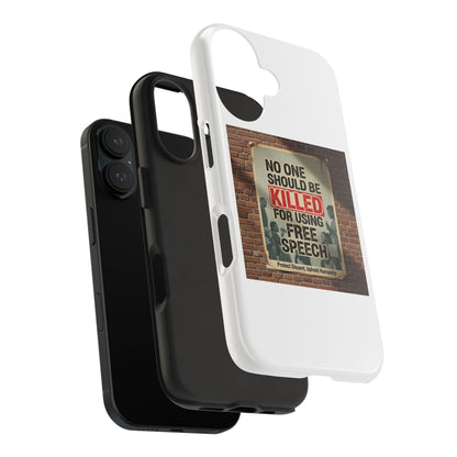 Bold Statement Phone Case: Free Speech Design, Tough Protection
